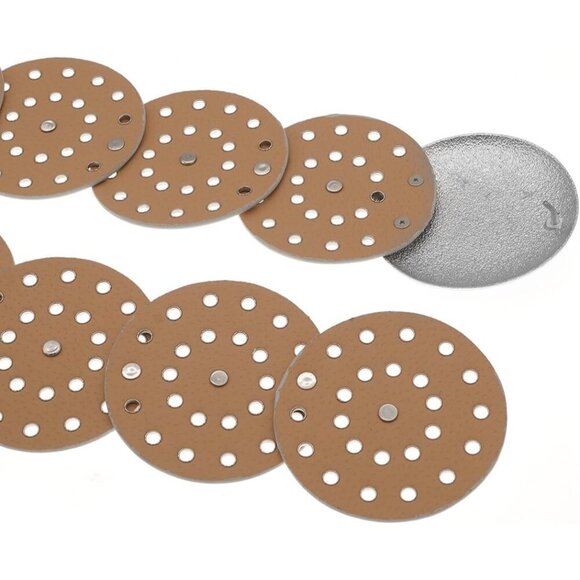 Wide Disc Belt Women Leather Western Boho Casual Dress Waist Accessory - Picture 6 of 6